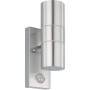 Eglo Leuchten EGLO RIGA 5 - Outdoor wall lighting - Stainless steel - Glass - Stainless steel - IP44 - I - Transparent