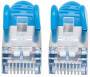 Intellinet Network Patch Cable - Cat6 - 1m - Blue - Copper - S/FTP - LSOH / LSZH - PVC - RJ45 - Gold Plated Contacts - Snagless - Booted - Polybag - 1 m - Cat6 - S/FTP (S-STP) - RJ-45 - RJ-45 - Blue