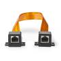 Nedis Nedis CAT5e Cable / UTP / RJ45 (8P8C) Female / RJ45 (8P8C) Female / 0.30 m / Flat / PVC / Orange / Box