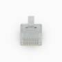 Nedis RJ45-Stecker / RJ45 Pass Through / Solid UTP CAT5 / Gerade / Vergoldet / 10 Stück / PVC / Transparent / Box