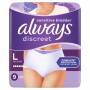 Always Discreet Inkontinenz-Höschen Plus, Für Frauen, 0% Duftstoffe und Farbstoffe, L, 8 Höschen