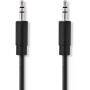 Nedis Stereo-Audiokabel| 3.5 mm Stecker| 3.5| Vernickelt| 1.00 m| rund|