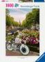 Ravensburger 12000780 Puzzle Fahrrad und Blumen in Amsterdam 1000 Teile