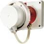 Mennekes 1253 - 5P - 6 h - Red - White - IP67 - DE - VDE - 400 V