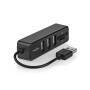 Nedis USB-HUB 1X USB-A  3X USB A (CCGB60250BK01)