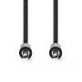 Nedis Stereo-Audiokabel / 3.5 mm Stecker / 3.5 mm Stecker / Vernickelt / 1.00 m / Rund / Schwarz / Label