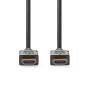 Nedis High Speed ​​HDMI ™ Kabel mit Ethernet / HDMI™ Stecker / HDMI™ Stecker / 4K@60Hz / ARC / 18 Gbps / 7.50 m / Rund / PVC / Schwarz / Label