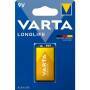 Varta Longlife Extra 9V Bloc - Single-use battery - Alkaline - 9 V - 1 pc(s) - Blue,Yellow - 9V