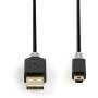 Nedis USB-Kabel| USB 2.0| USB-A Stecker| Mini-B 5 pin| 480 Mbps| - Cable - Digital