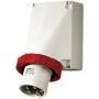 Mennekes 368 - Straight - 400 V - Red,White - IP67 - 1 pc(s)