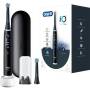 Oral-B iO 6 iO6 Elektrische Zahnbürste/Electric Toothbrush, Magnet-Technologie, 2 Aufsteckbürsten, 5 Putzmodi für Zahnpflege, Display & Reiseetui, Designed by Braun, black lava