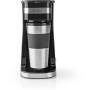 Nedis KACM300FBK - Drip coffee maker - 0.42 L - Ground coffee - 700 W - Black - Silver