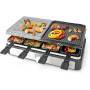 Nedis RACLETTE GRILL 8PFÄNN.   1400W (FCRA300FBK8 STEIN/SW)