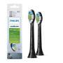 Philips Ersatz-Zahnbürsten HX6062/13 Sonicare Optimal White W2 schwarz 2-er