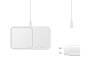 Samsung Wireless Charger Duo mit Adapter EP-P5400T, White Ladegeräte - Induktion