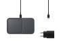 Samsung Wireless Charger Duo mit Adapter EP-P5400T, Dark Gray Ladegeräte - Induktion