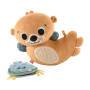 Mattel Fisher-Price 2-in-1 Wippender Otter zum esielen in der Bauchlage, Baby-Sensorik-esielzeug aus