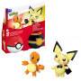 Mattel MEGA Pokémon POKÉ BALL COLL. (COLL. OF 3) - CHARMANDER AND PICHU (OS)