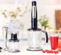 Braun MultiQuick 7 MQ 7045X - 1.25 L - Stepless - Buttons - 0.35 L - Immersion blender - Black,Stainless steel