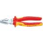 KNIPEX 02 06 200 - Lineman's pliers - 2.5 cm - Steel - Plastic - Red/Orange - 20 cm