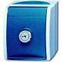 BUSCH JAEGER 2083-0-0823 - CEE 7/3 - 2P+E - Blue - White - IP44 - 250 V - 16 A