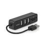 Nedis USB-HUB 1X USB-A  3X USB A (CCGB60250BK01)