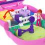 Mattel Polly Pocket Pony-Rodeo, Spielset mit 1 kleinen Puppe und Pferdchen, Spielzeug für unterwegs 