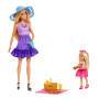 Mattel Barbie-Puppen und Accessoires aus der Reihe Family & Friends, Spielset im Picknick-Thema mit 