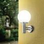 Eglo Leuchten EGLO 30205 - Outdoor wall lighting - Stainless steel - Glass - Stainless steel - IP44 - Entrance - Garage - Garden - Patio - I