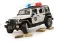 Bruder 02526 Jeep Wrangler Unlimited Rubicon Polizei mit Polizist und Ausrüstung