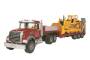 Bruder 02813 MACK Granite LKW , Tieflader und Bagger