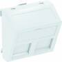 OBO DTS-2C RW1 - White - Polycarbonate - Screwless - RJ-45 - 45 mm - 14.8 x 19.3 mm