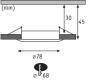 Paulmann EINBAUSET 3X6W 827 STARR EIS (COIN SLIM LED RD DIM)