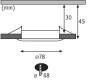 Paulmann EINBAUSPOT 1X6W 827 STARR WS (COIN SLIM LED RD DIM)