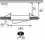 Paulmann EINBAUSPOT 1X6W 827 SCHW. WS (COIN SLIM LED RD DIM)