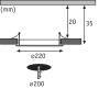 PAULMANN 920.60 - Recessed lighting spot - LED - 4000 K - 1450 lm - 230 V - Grey - White